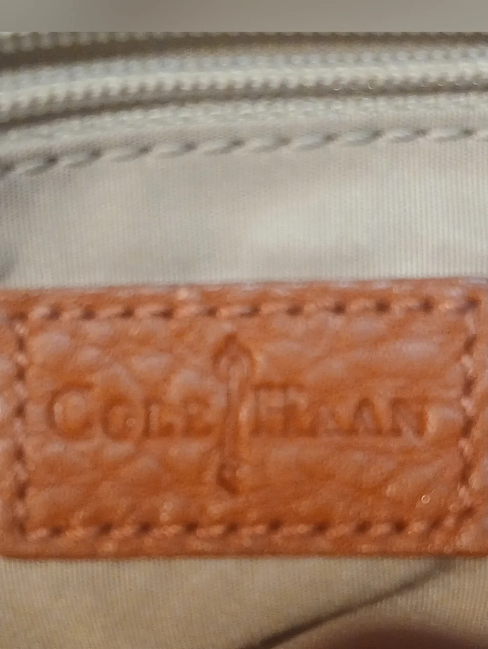 Cole Hann - NWOT, Rust Colored Hand Bag, Double Magnetic Closure, Inside Pocket. - Picture 9 of 14
